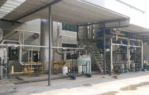 Resource utilization of acid and alkali waste gas treatment