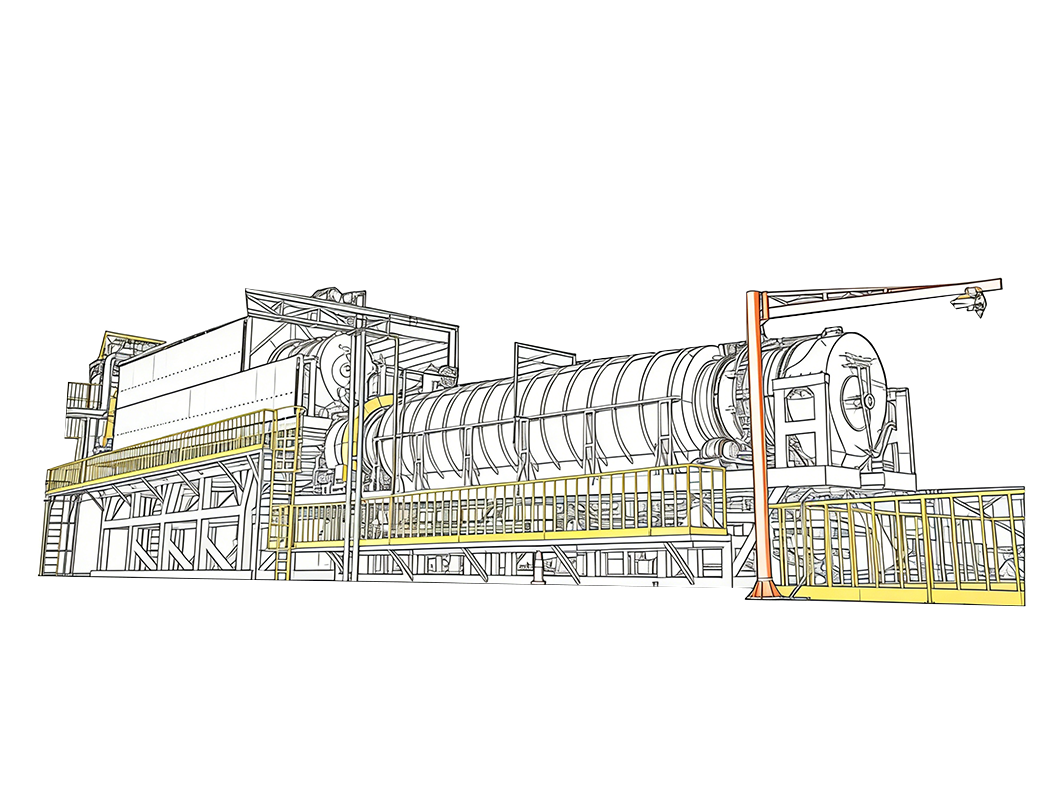 废旧电池回收回转炉