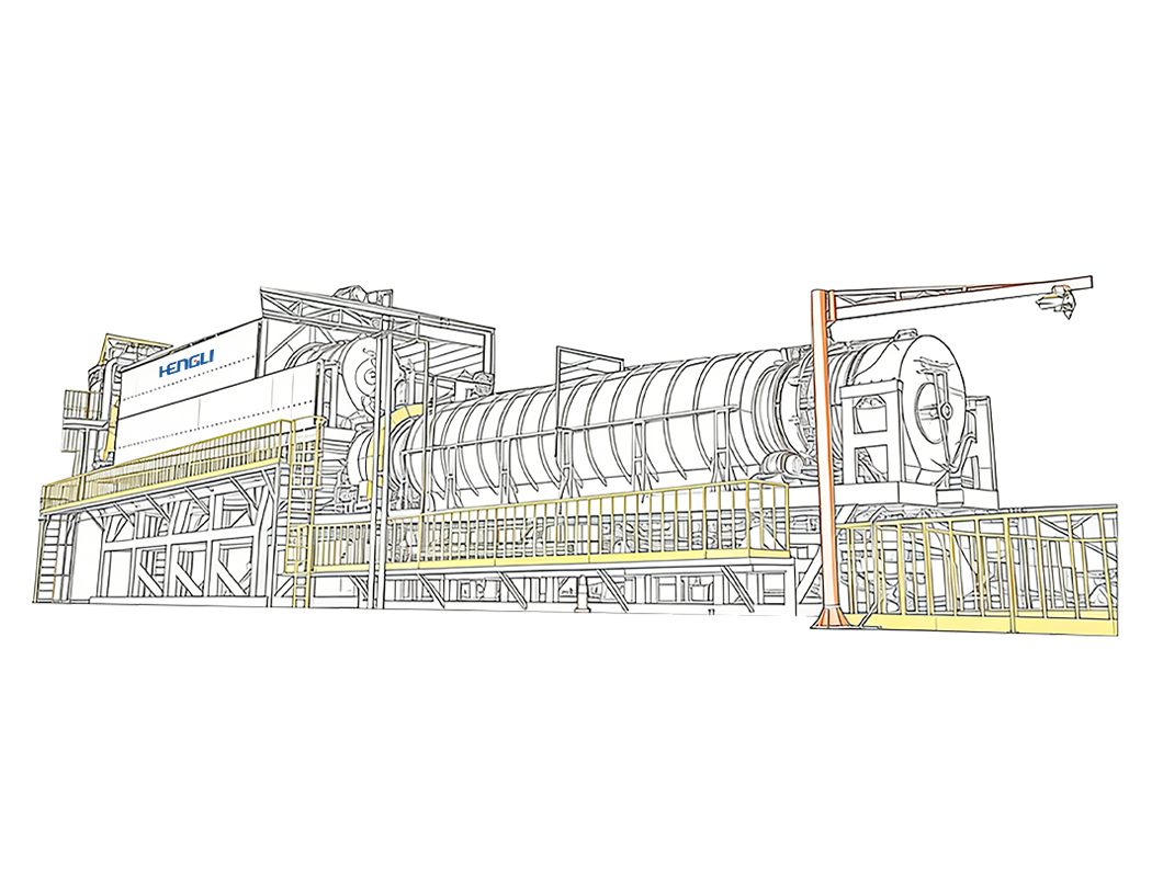 废旧电池回转炉